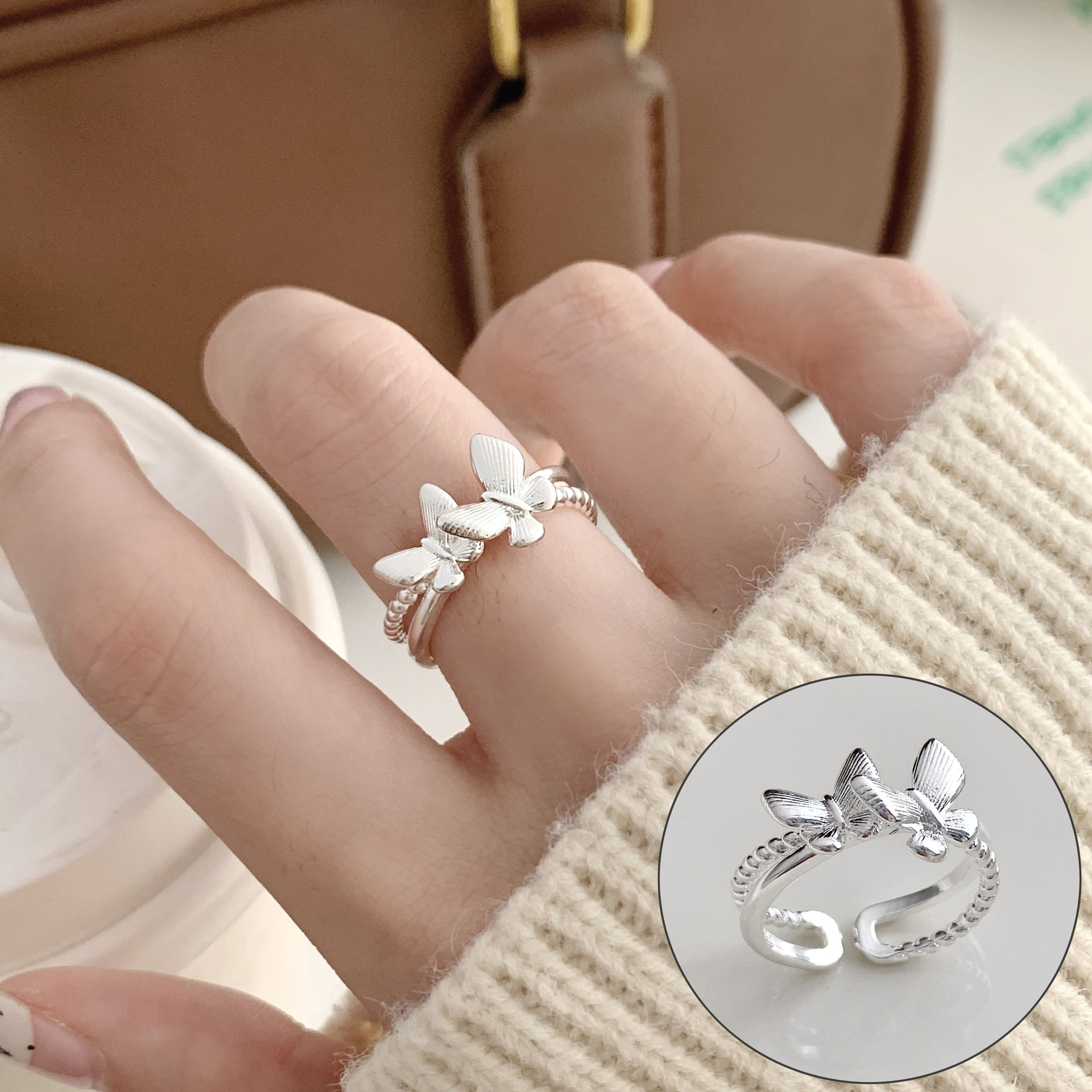 Adjustable Ring Women Fashion Graffiti
