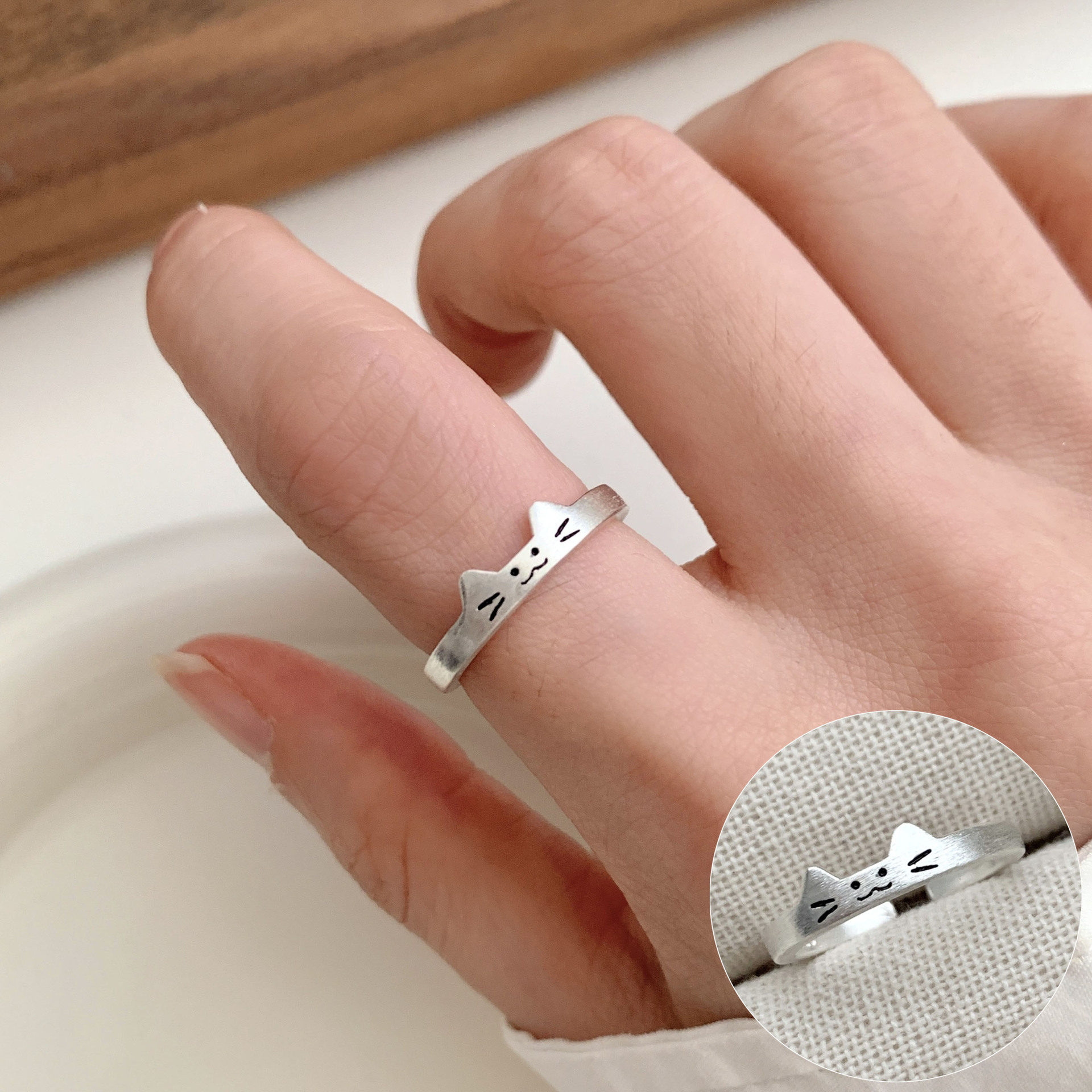 Adjustable Ring Women Fashion Graffiti