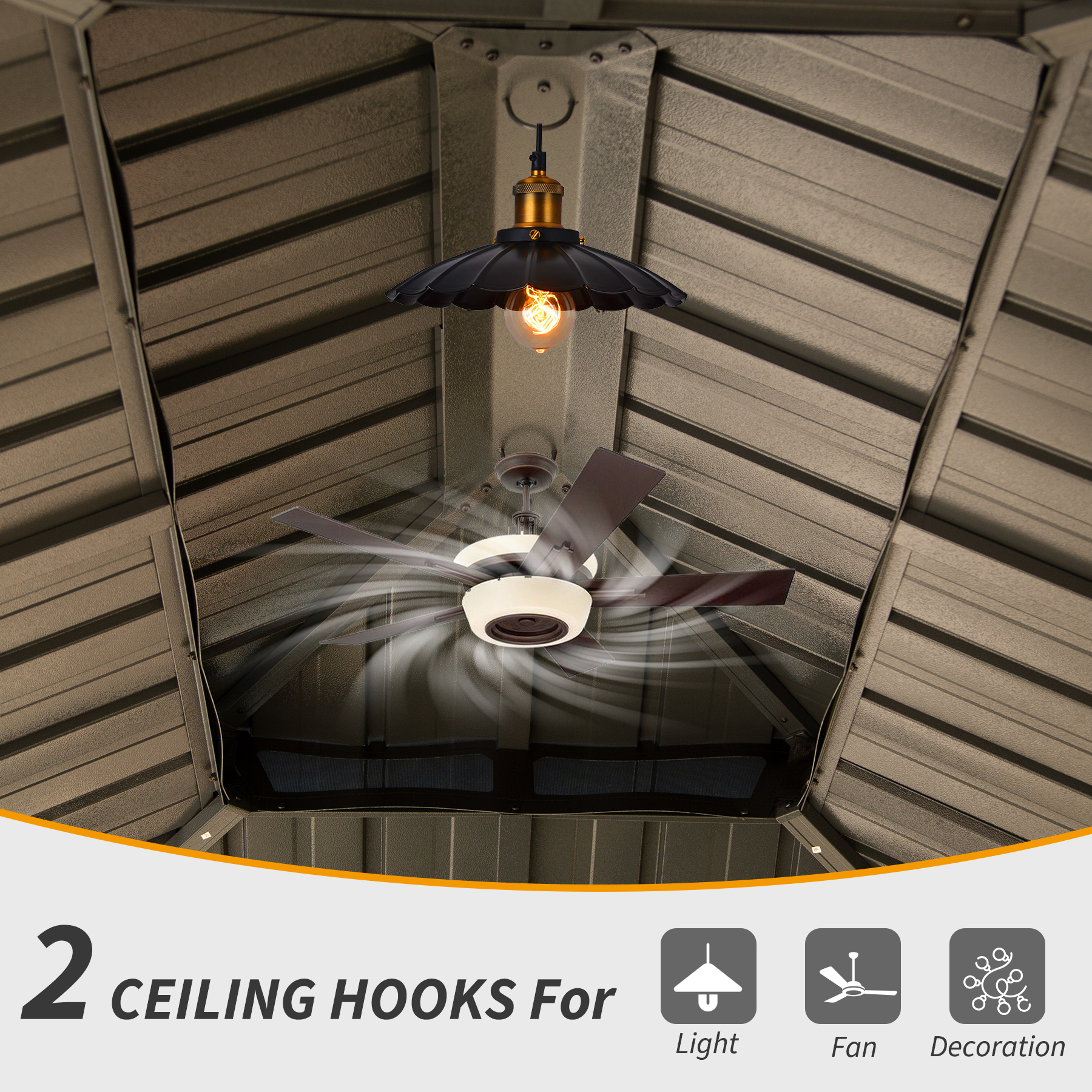 Hardtop Gazebo With Galvanized Steel Roof