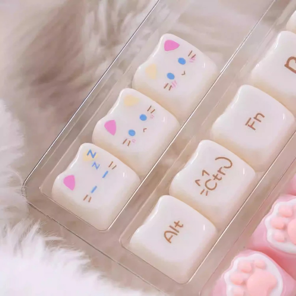 Ragdoll Cat Keyboard Caps