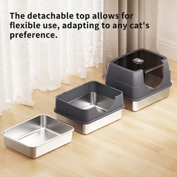Galaxy Stainless Steel Cat Litter Box