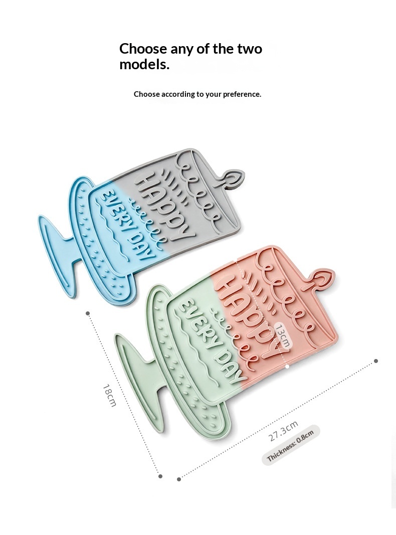 Pet Licking Mat Silicone Pad Cat And Dog Feeding Dish