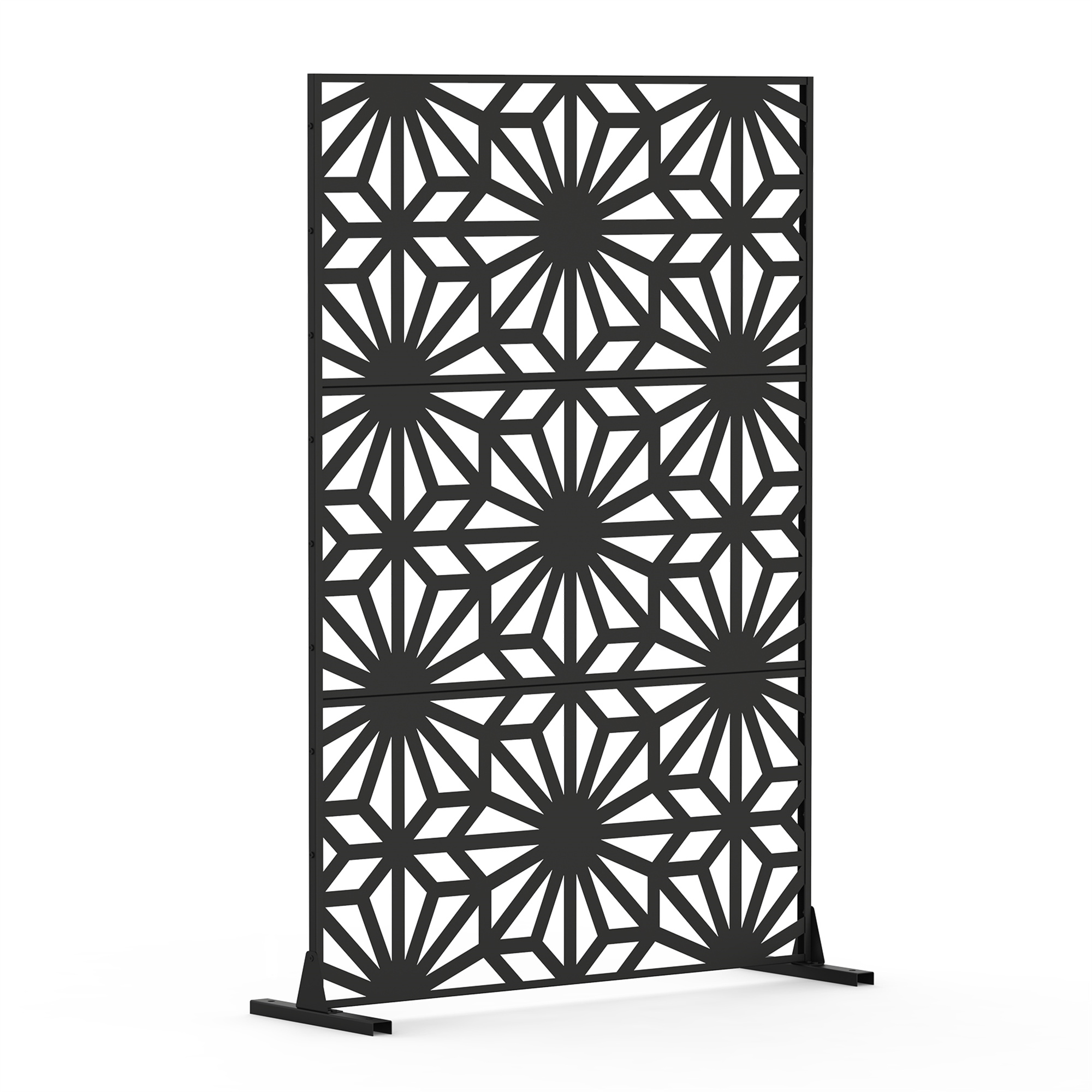 Metal Privacy Screen With Free Standing