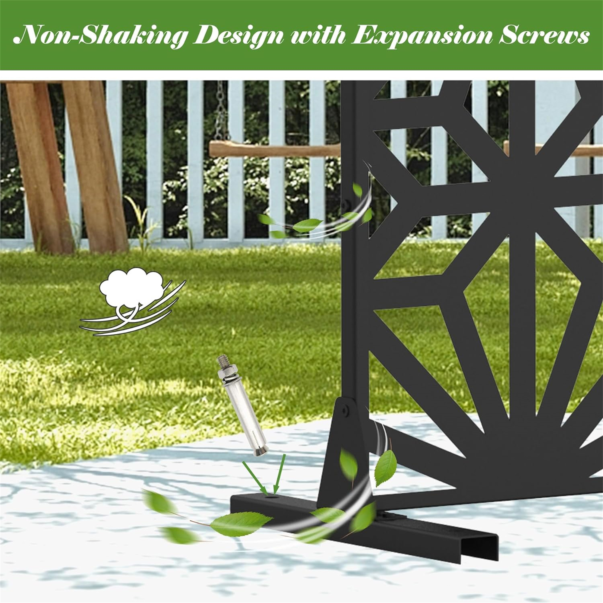 Metal Privacy Screen With Free Standing