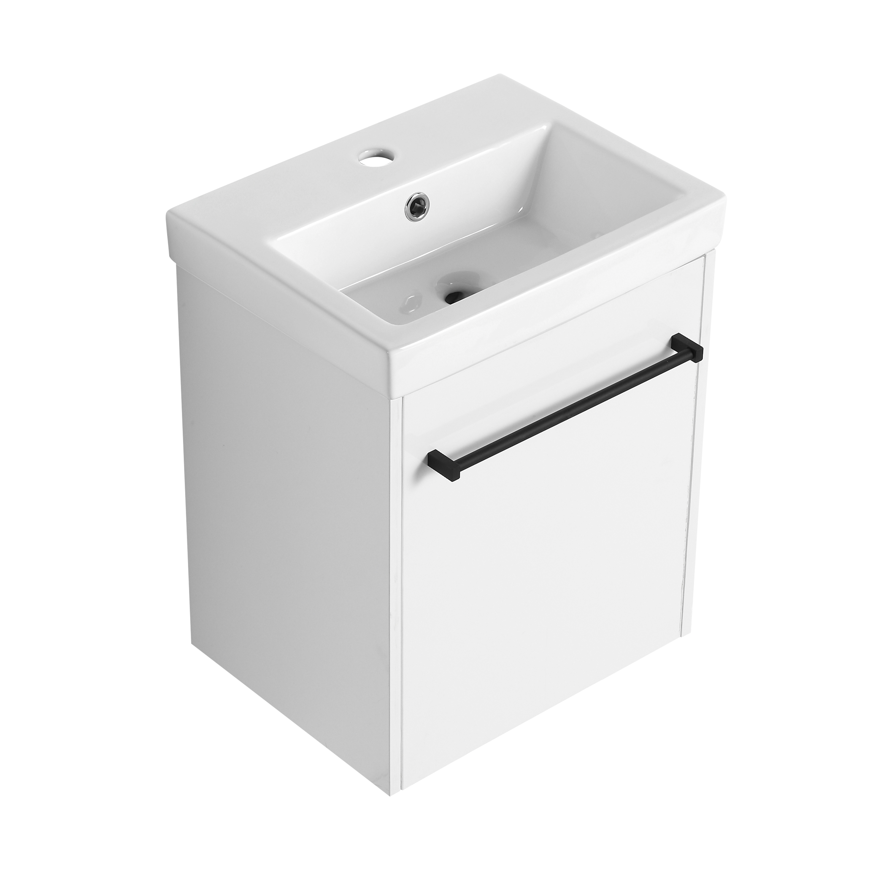 Bathroom Vanity, 18'', Floating, Ceramic