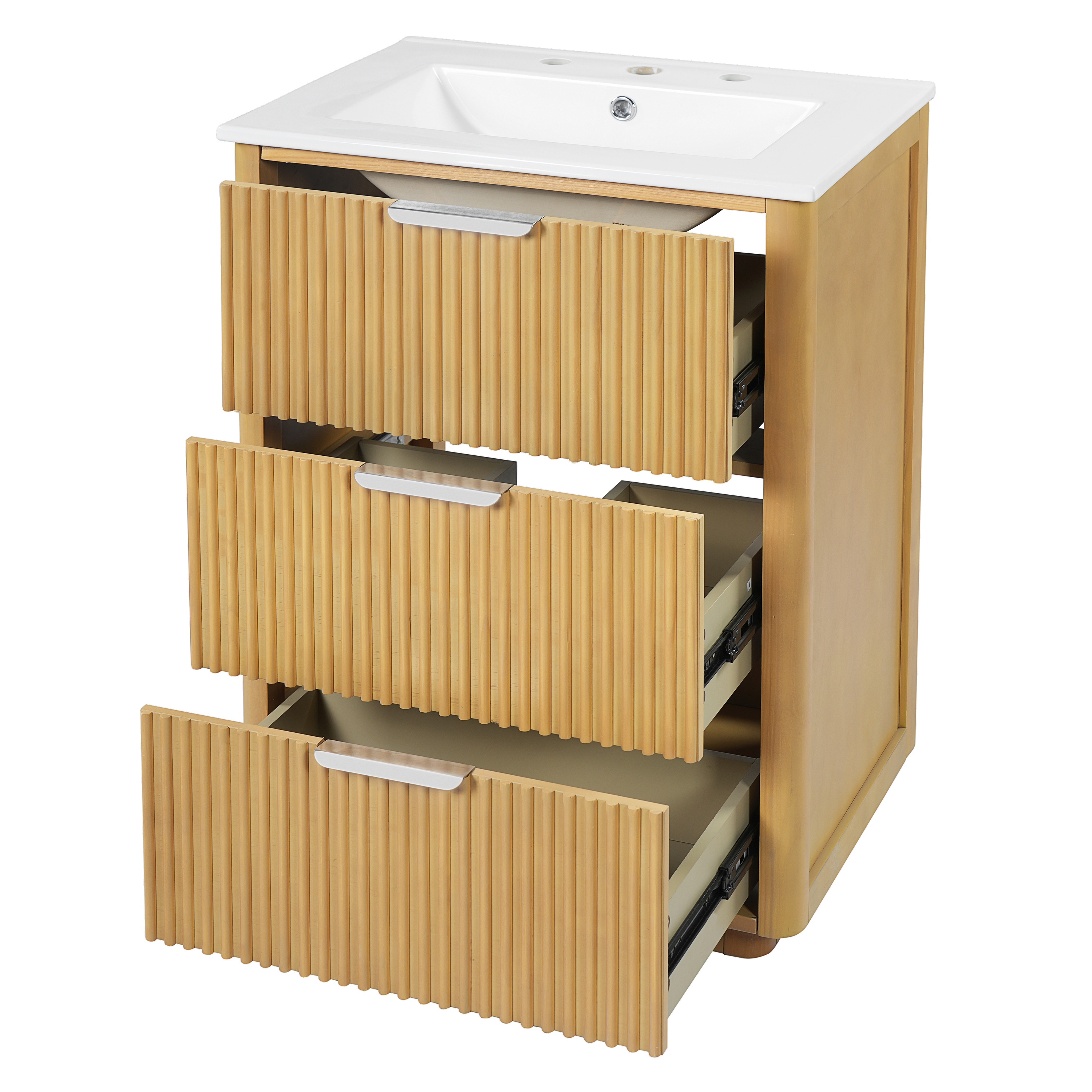Bathroom Vanity, 24 Inch, Ceramic Sink