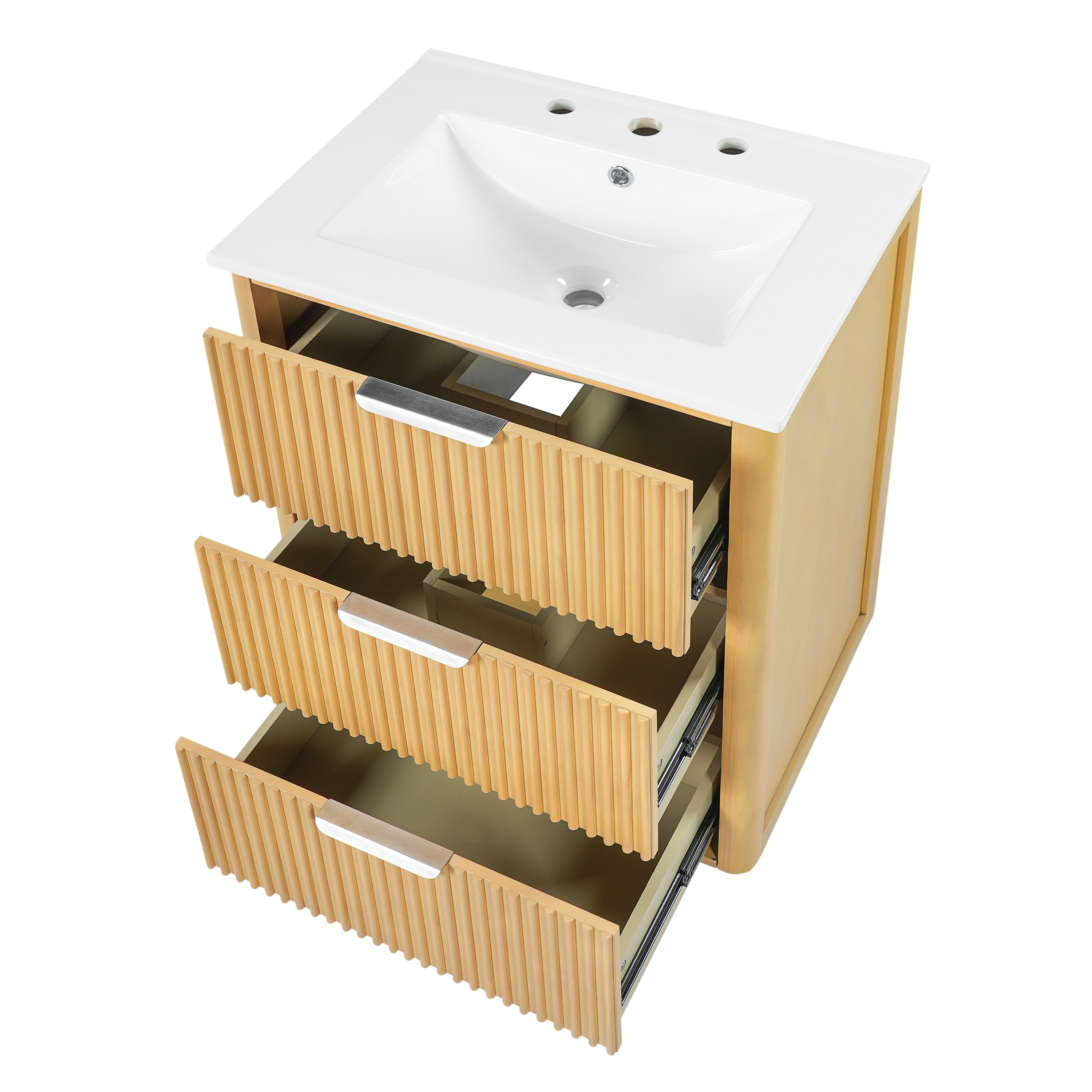 Bathroom Vanity, 24 Inch, Ceramic Sink