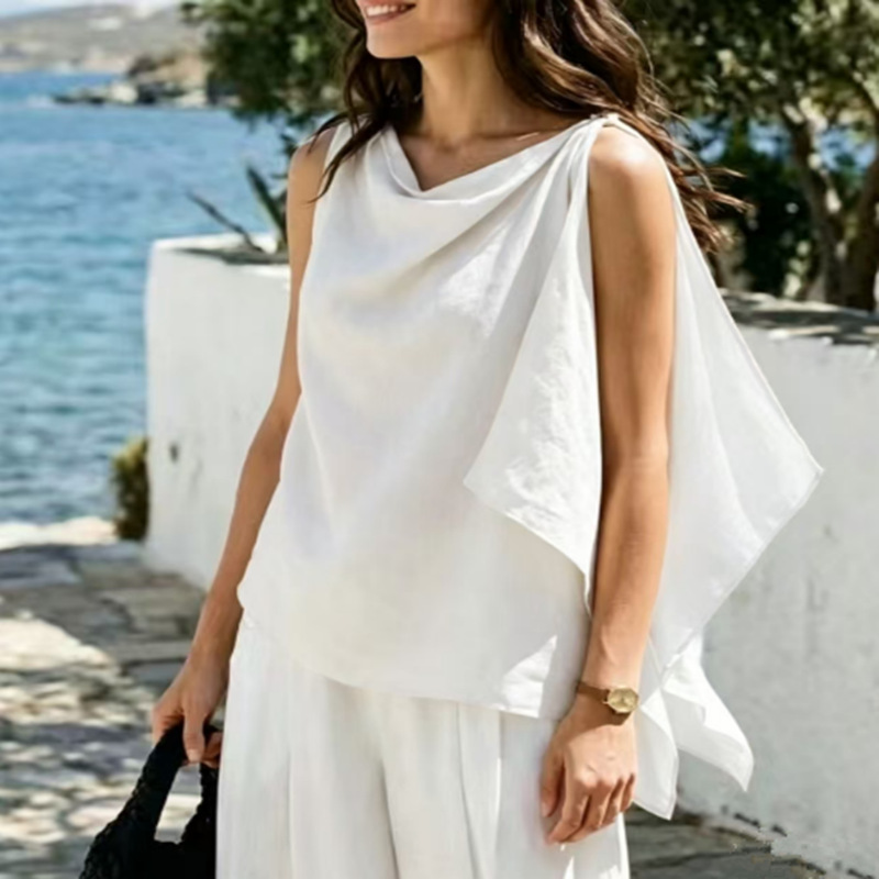 Retro Cotton-linen Top