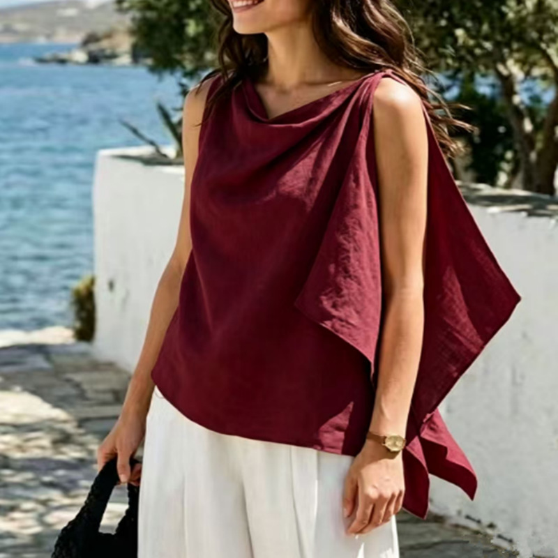 Retro Cotton-linen Top