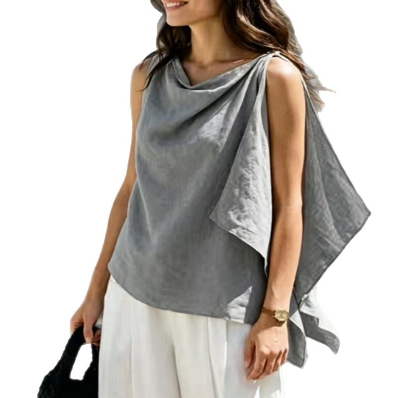 Retro Cotton-linen Top