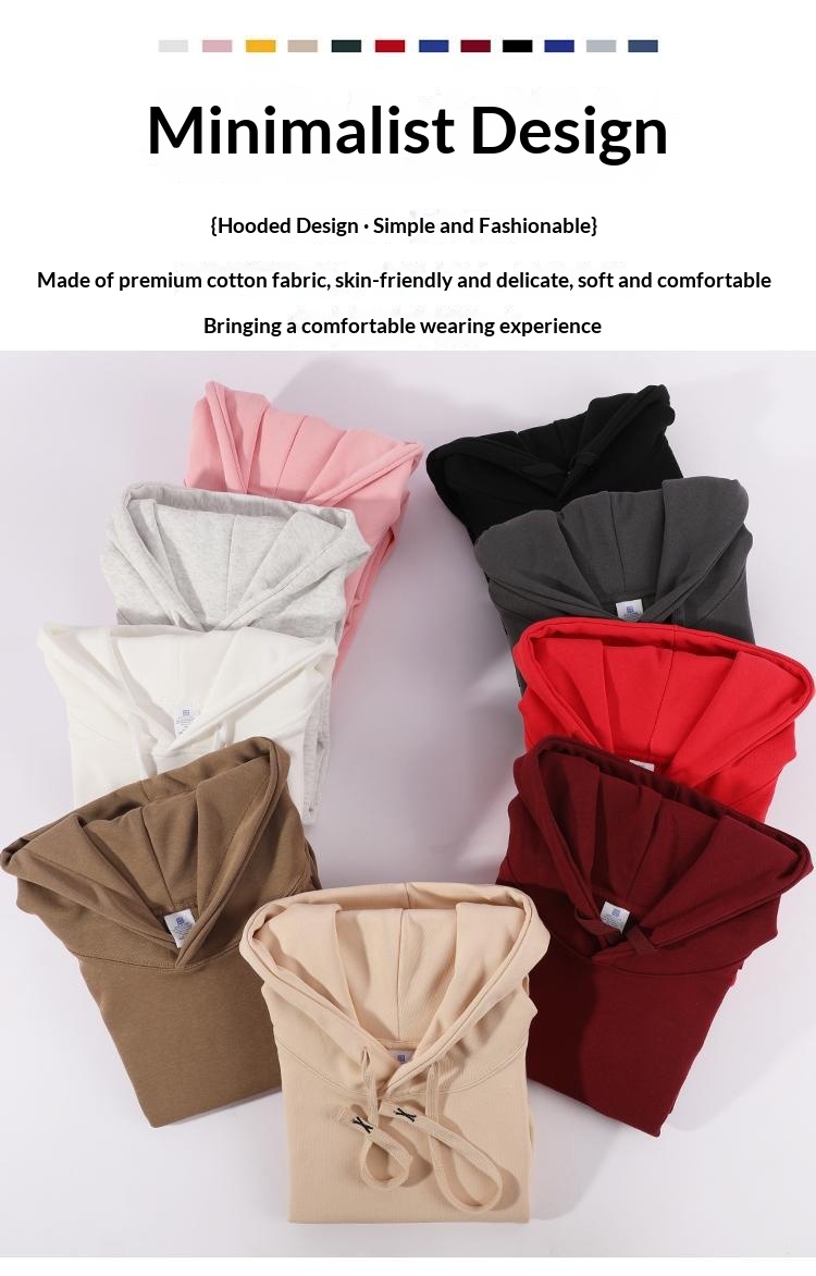 Casual Hooded Sweatshirt Drawstring