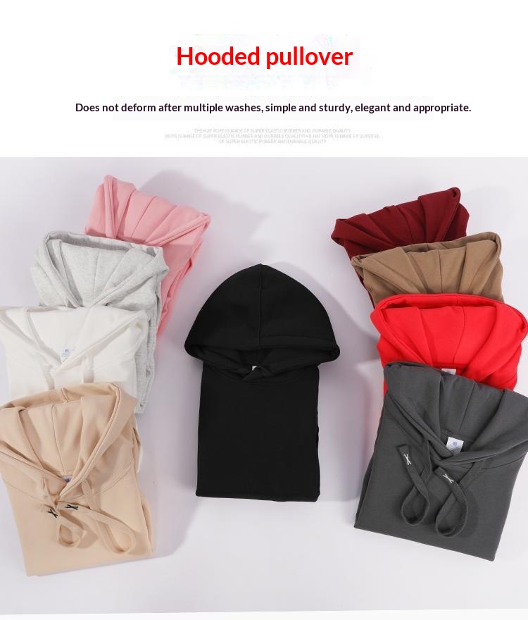 Casual Hooded Sweatshirt Drawstring