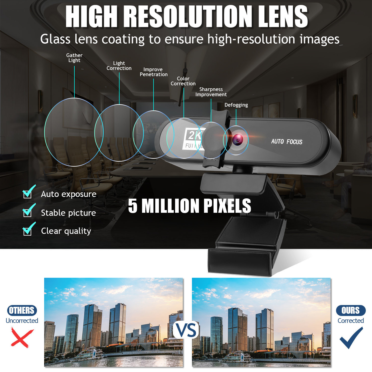4K Auto Focus Webcam