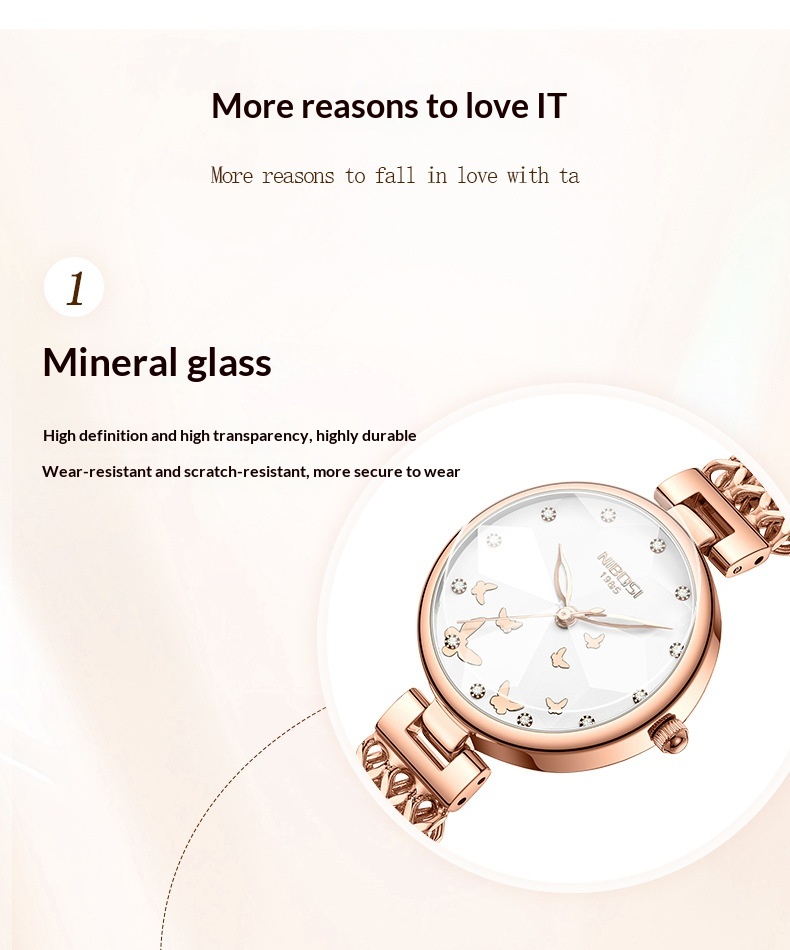 Women's Waterproof Steel Watch