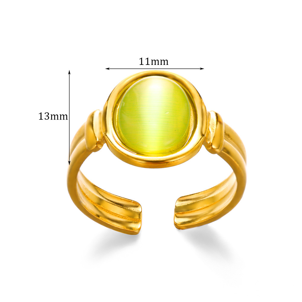 Vintage Ring 18K Gold Plated Stainless Steel