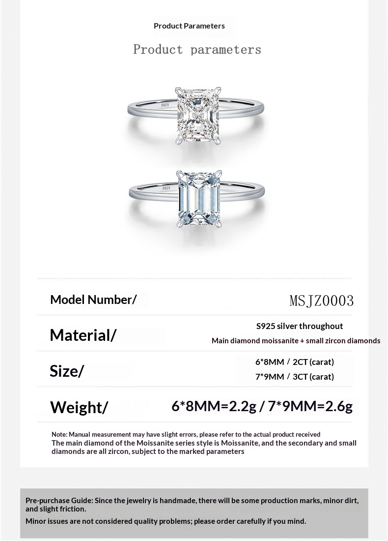 Moissanite Diamond Ring