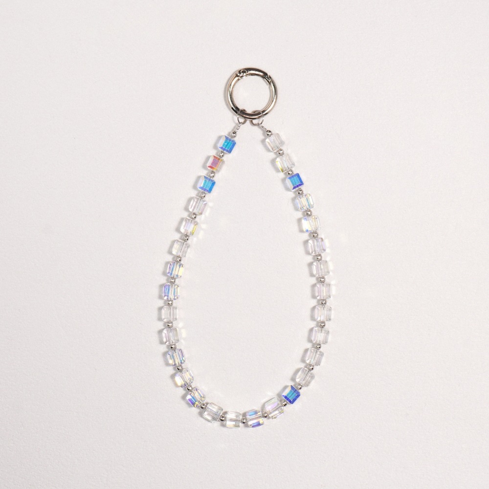 Cubic Crystal Phone Charm Lanyard
