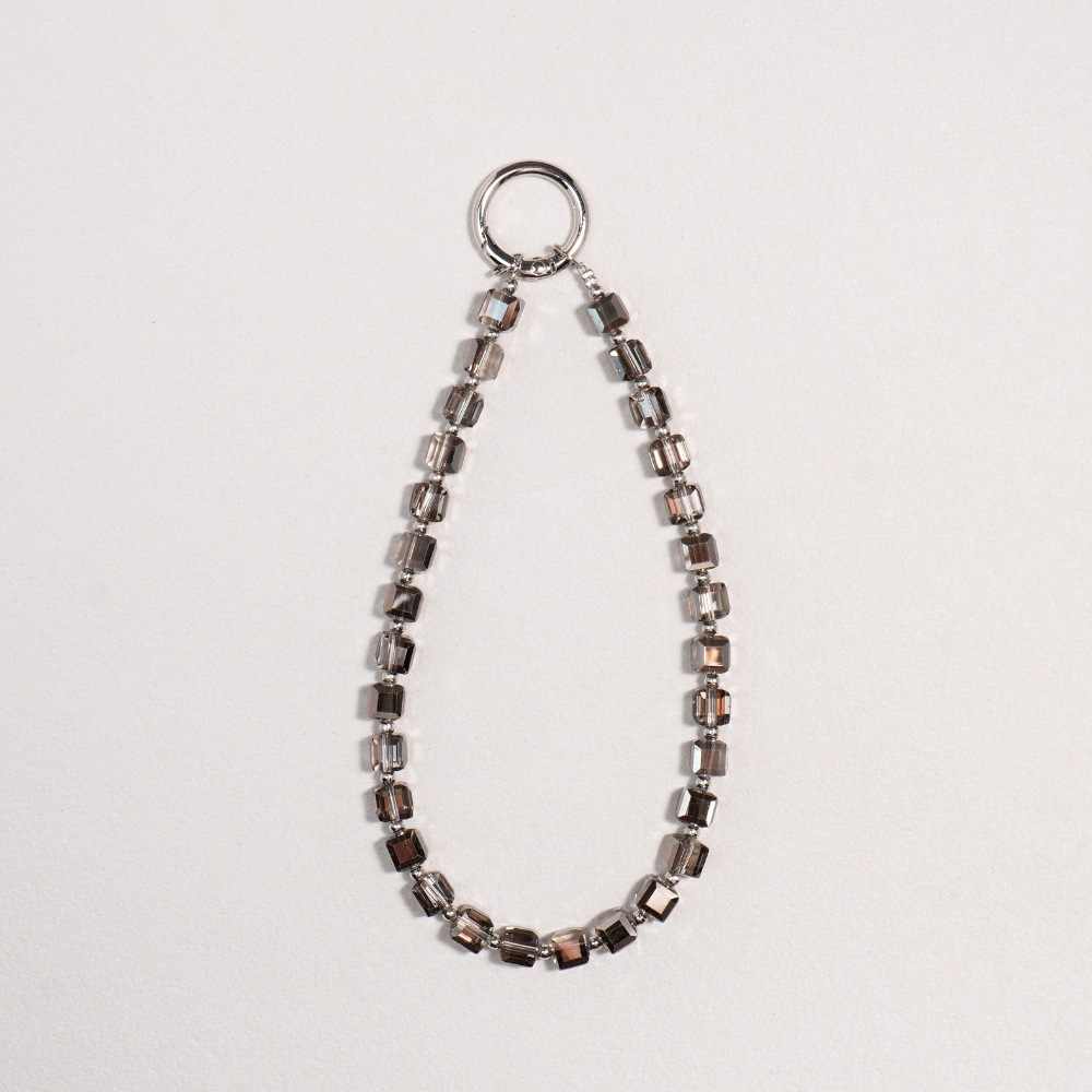 Cubic Crystal Phone Charm Lanyard