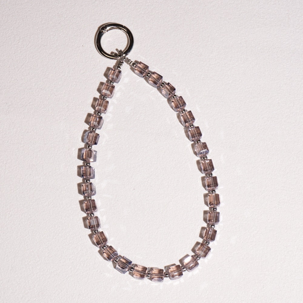 Cubic Crystal Phone Charm Lanyard