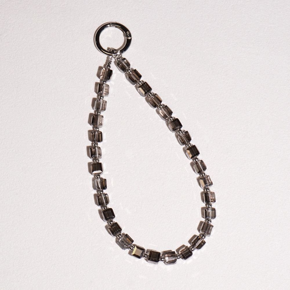 Cubic Crystal Phone Charm Lanyard