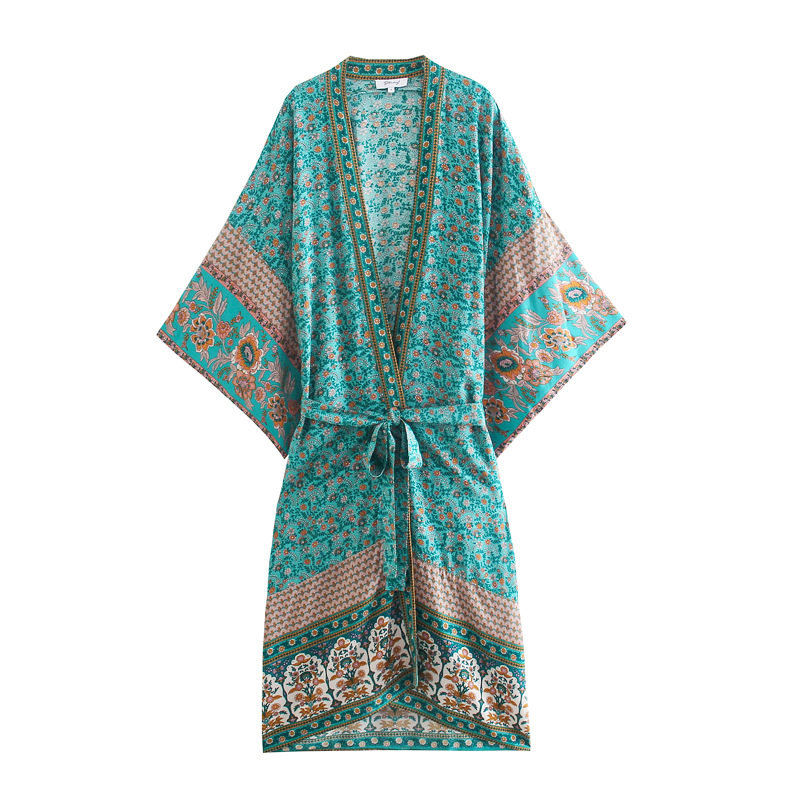 Womens Rayon Kimono Coat