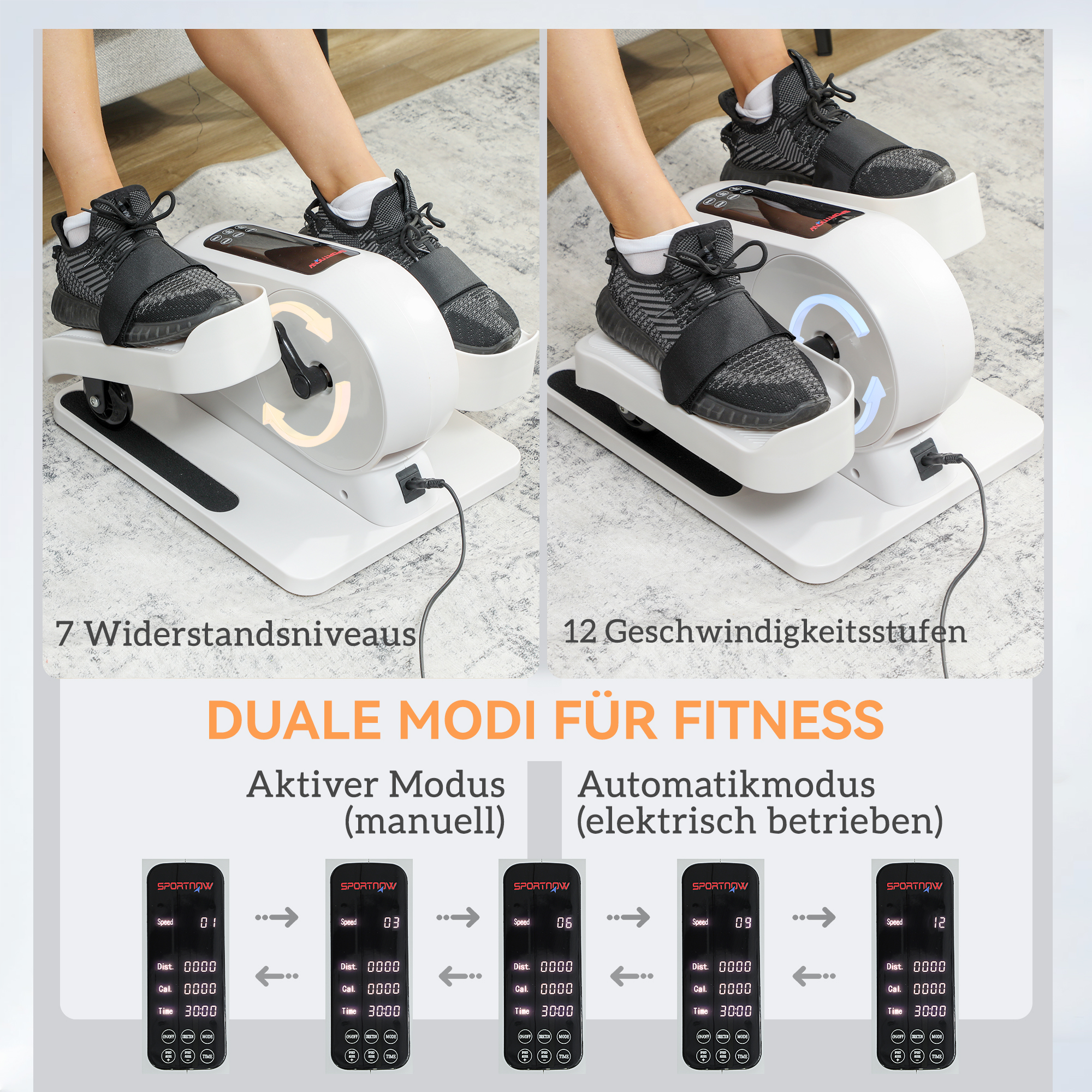 Mini Ellipsentrainer, Elektrischer Crosstrainer