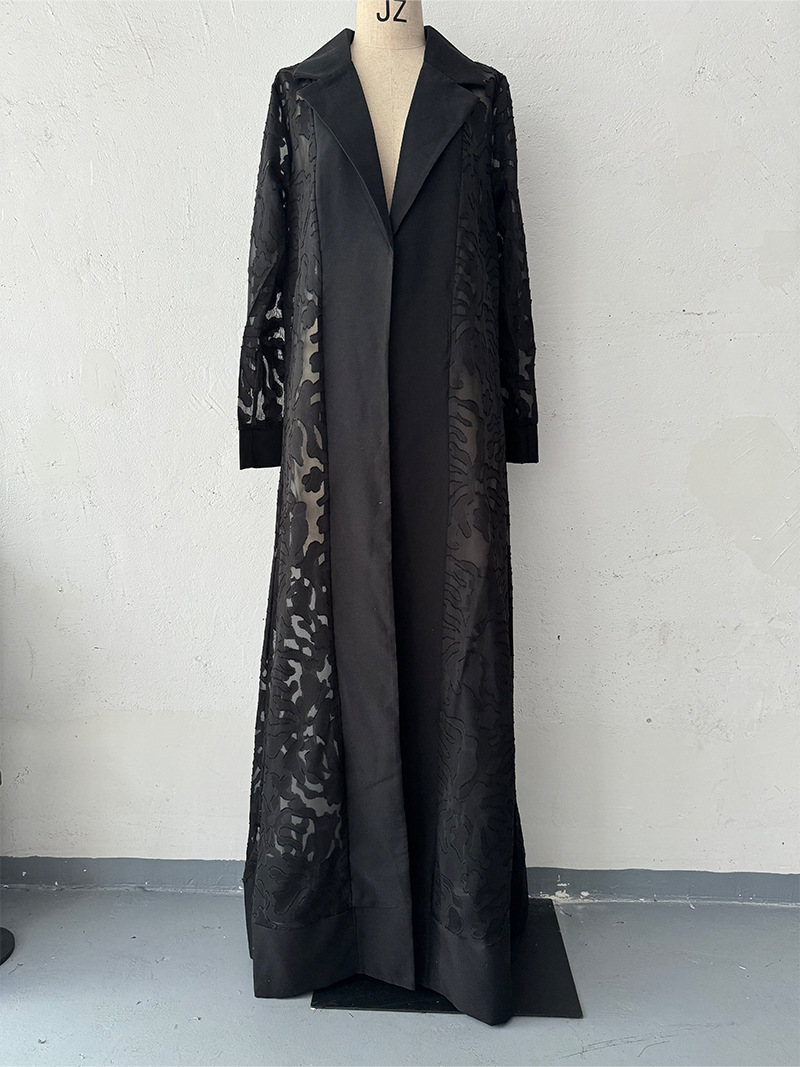 Hollowed-Out Trench Coat