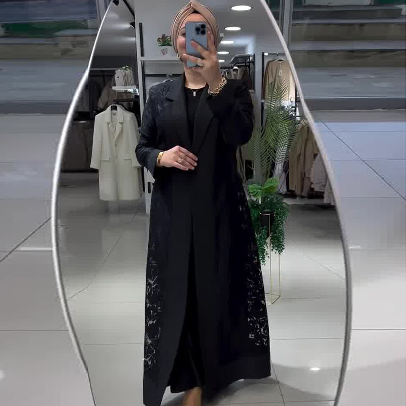 Hollowed-Out Trench Coat