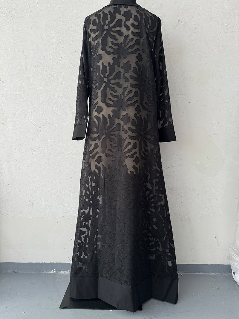 Hollowed-Out Trench Coat