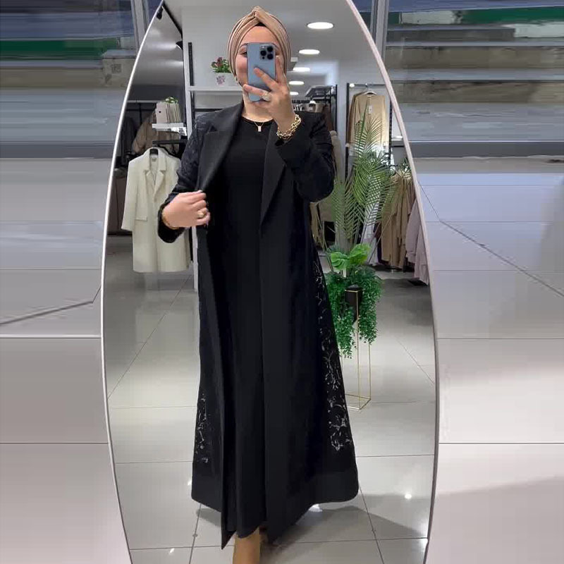 Hollowed-Out Trench Coat