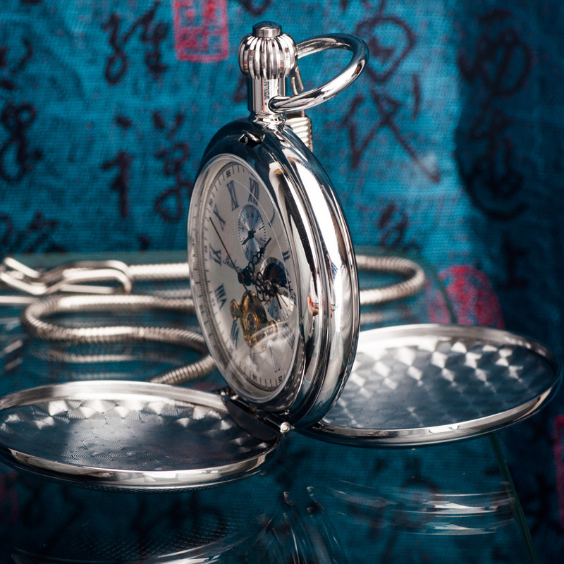 Pure Copper Mechanical Pocket Watch
