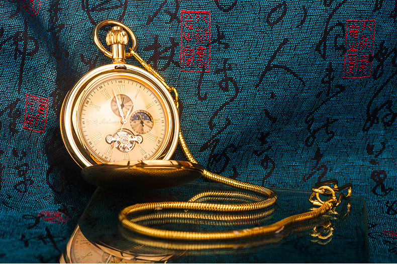 Pure Copper Mechanical Pocket Watch