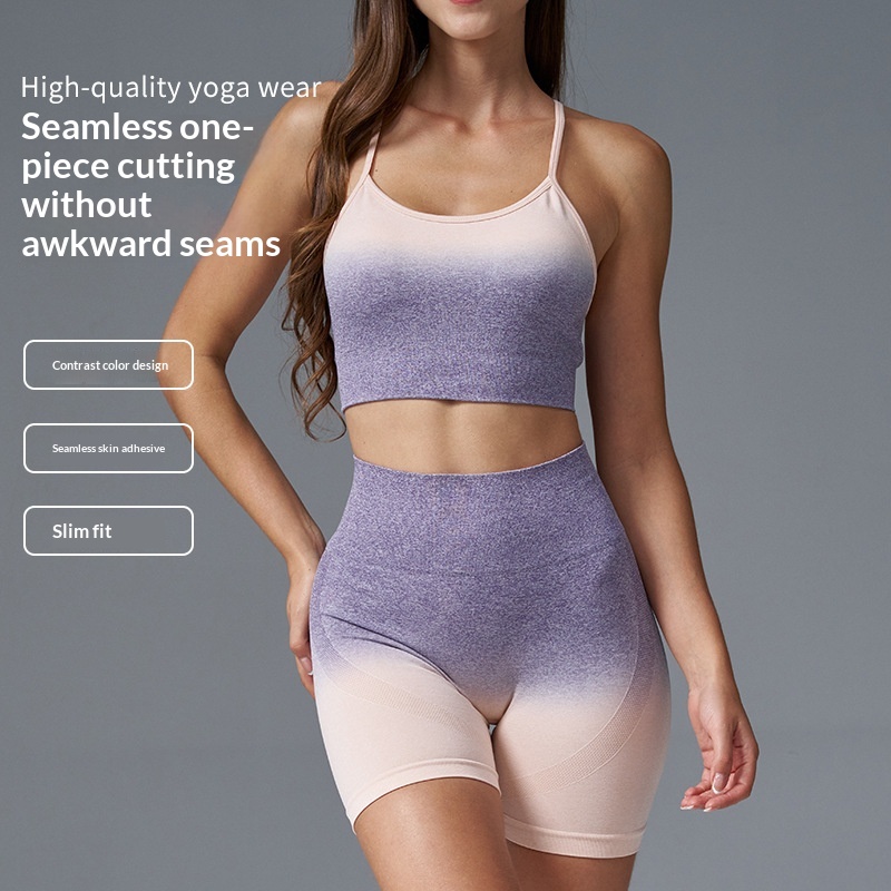 Yoga Shorts Fitness Set