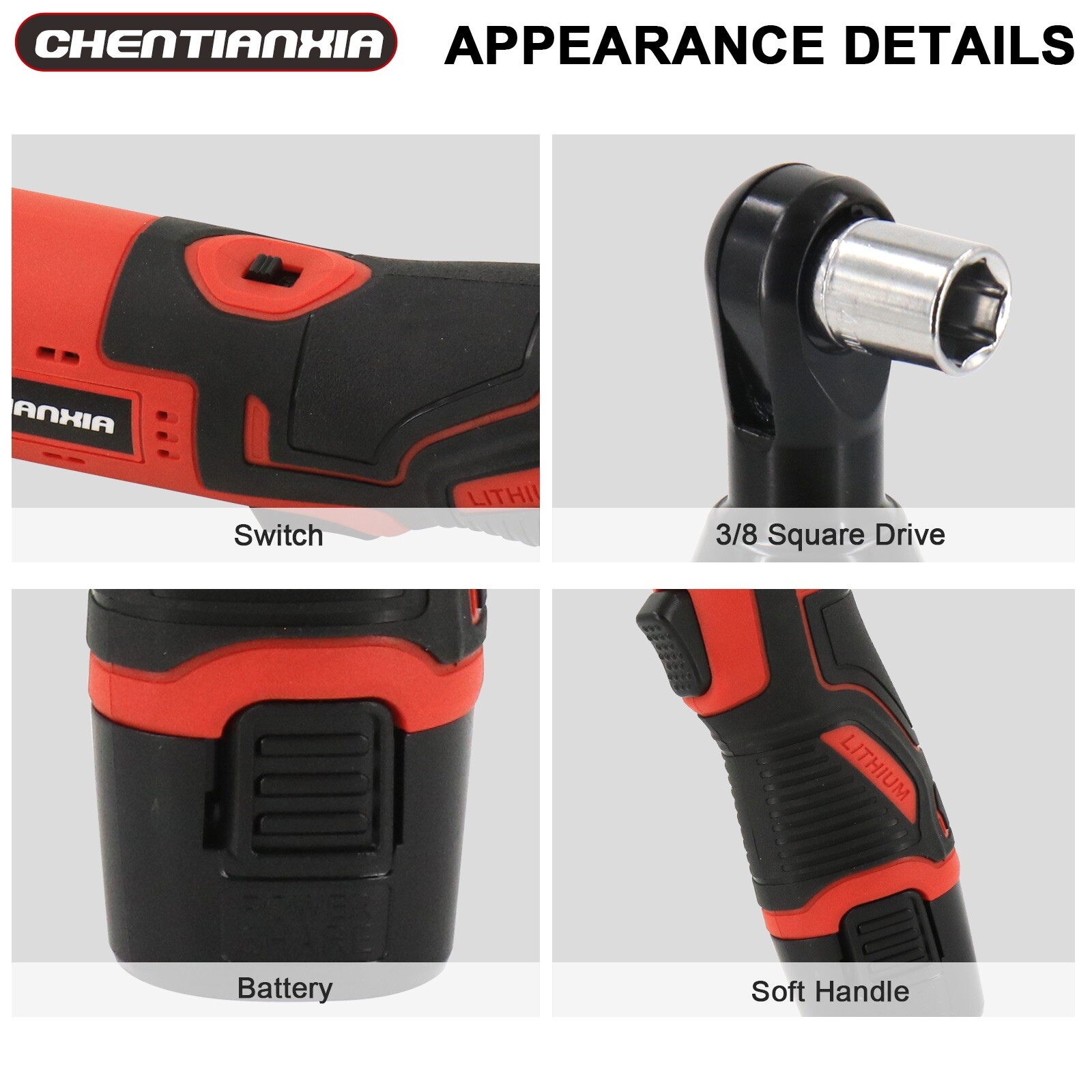 Cordless Electric Power Ratchet Wrench