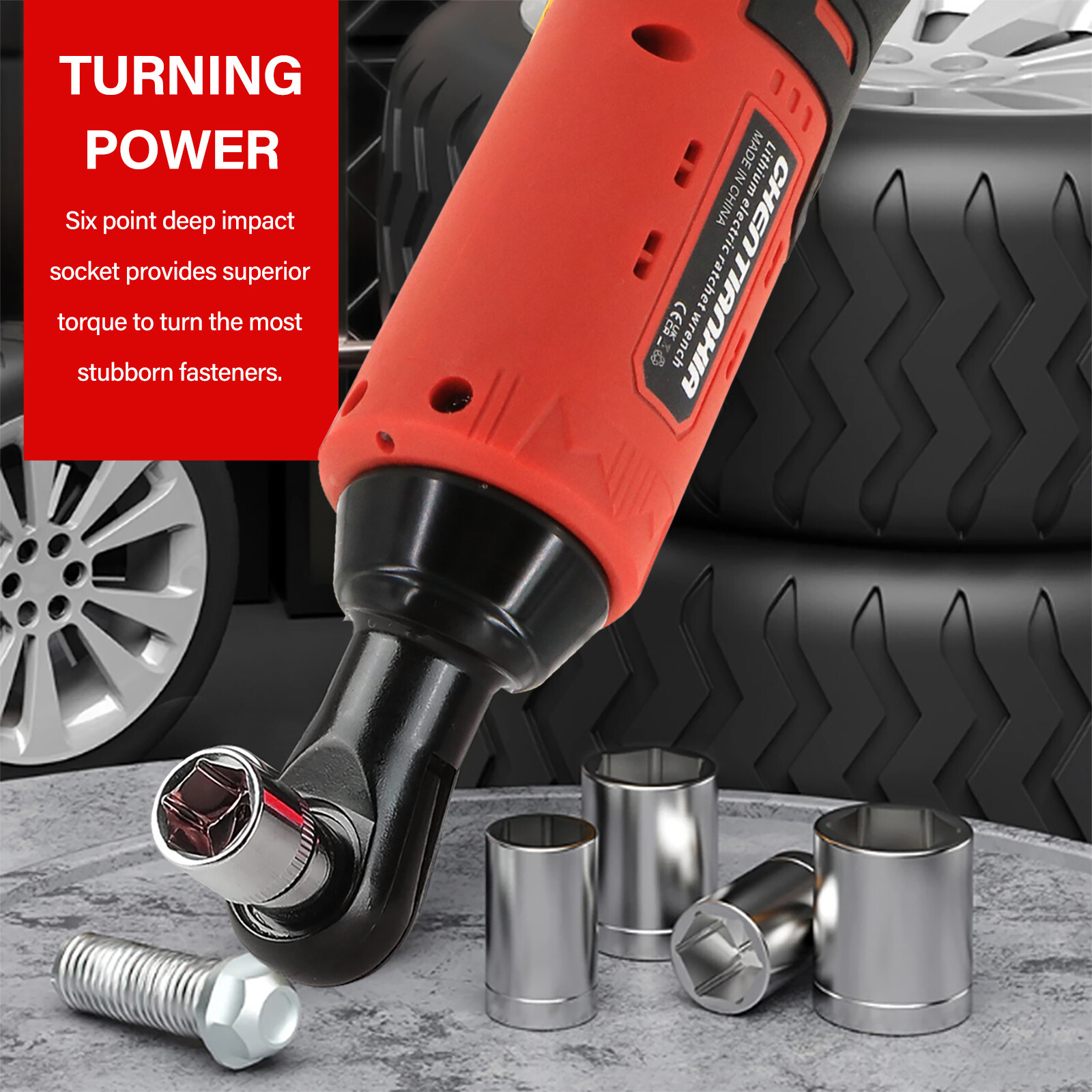 Cordless Electric Power Ratchet Wrench