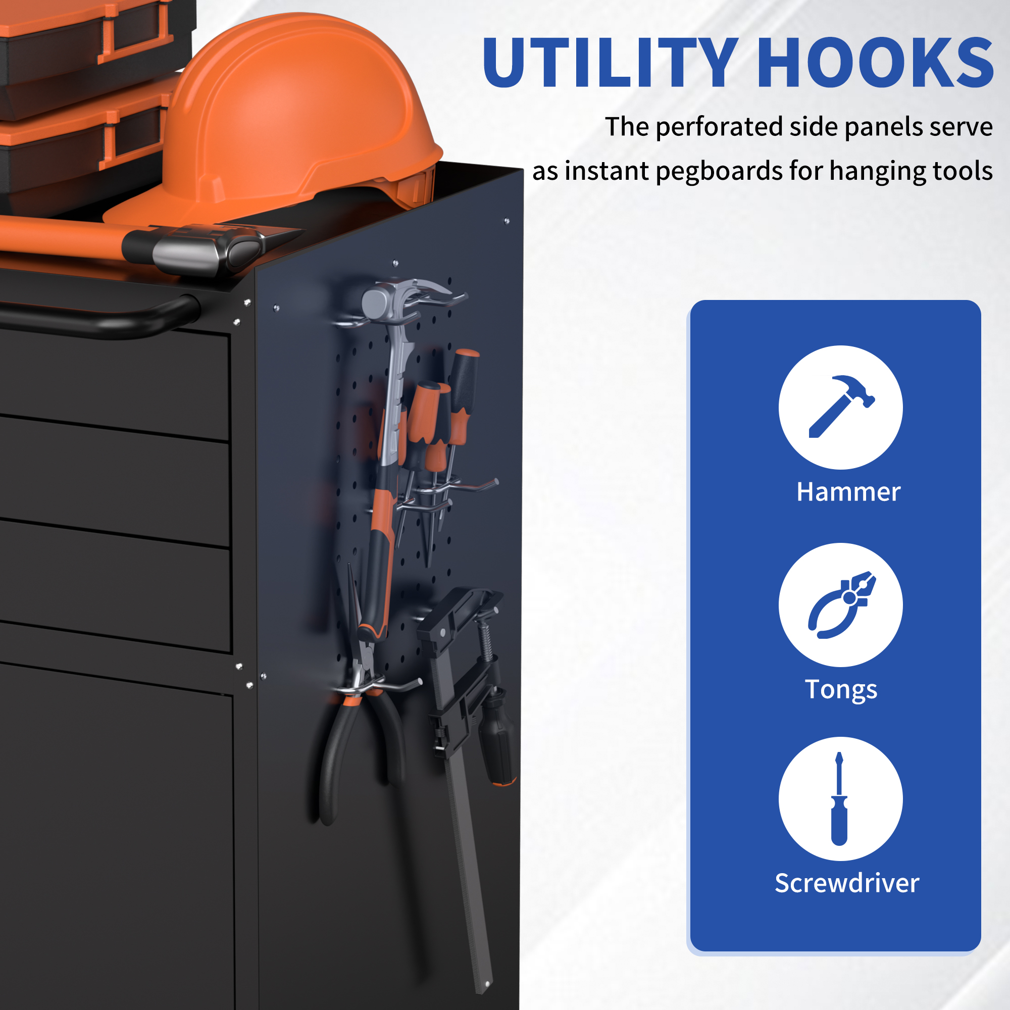 Rolling Metal Tool Cabinet
