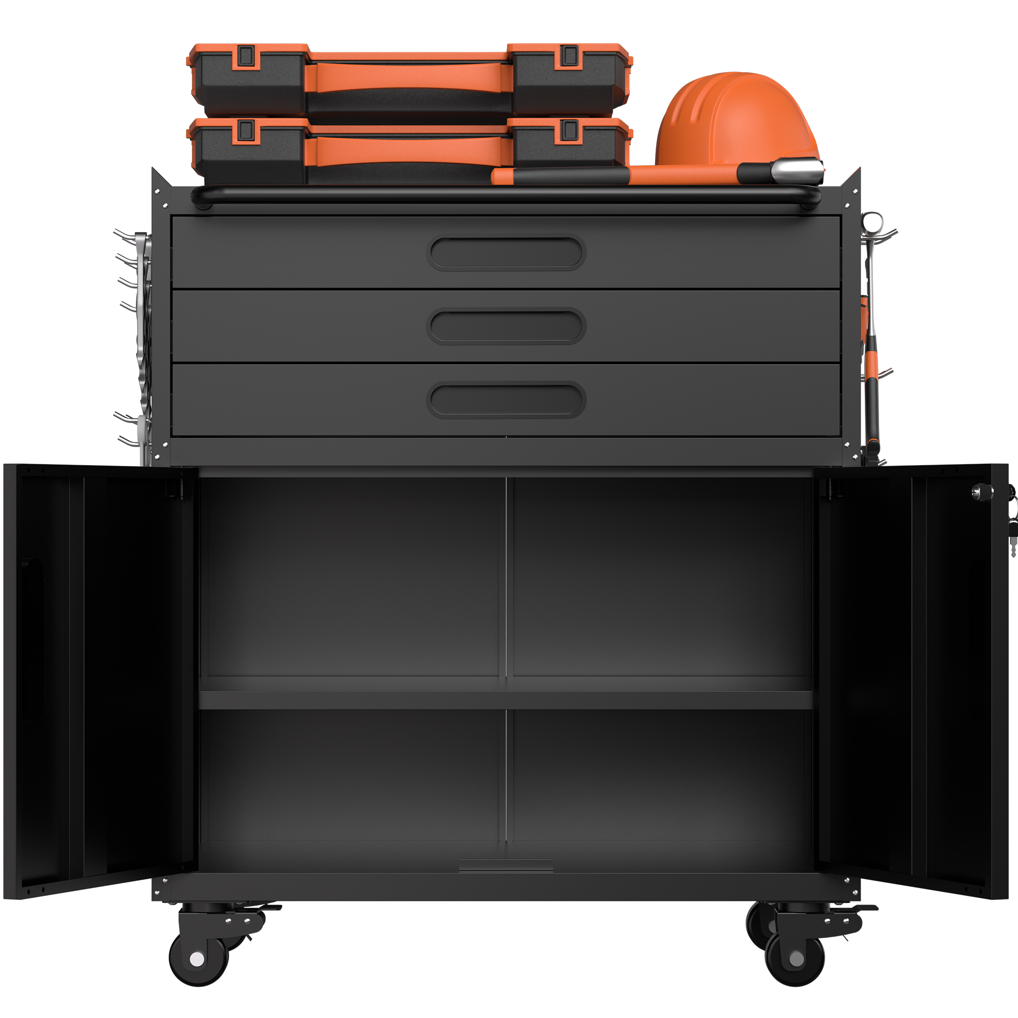 Rolling Metal Tool Cabinet