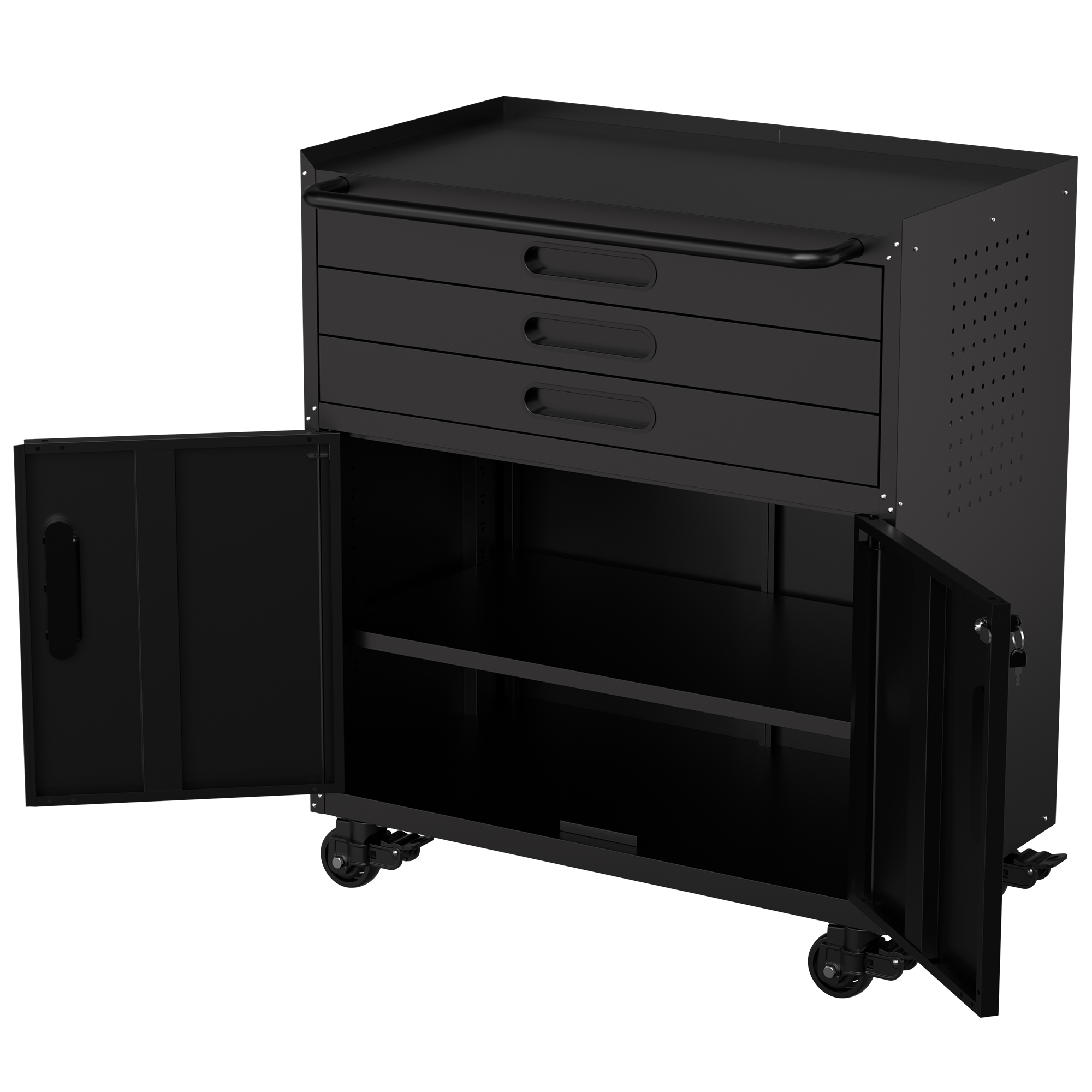Rolling Metal Tool Cabinet