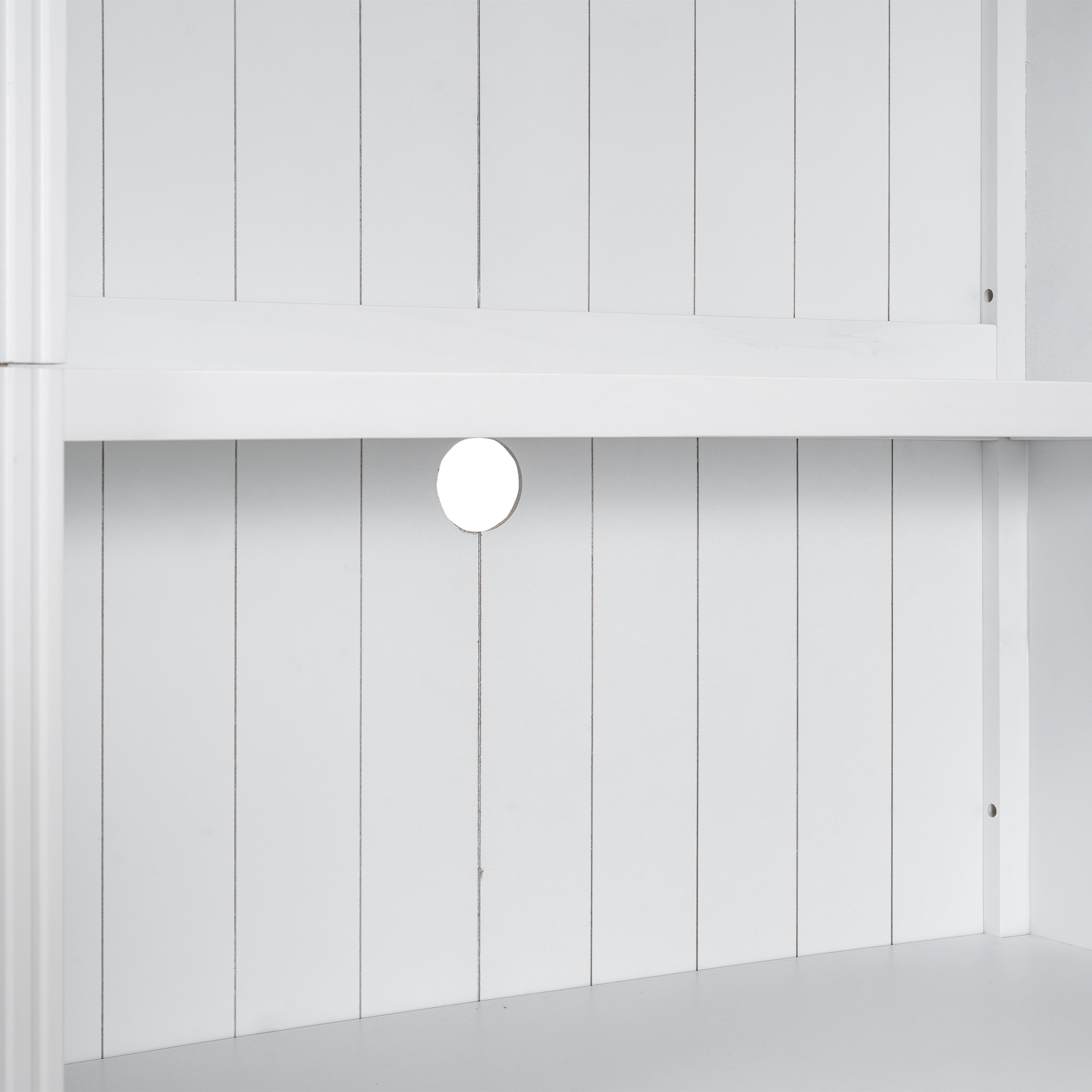 Bookcase 5-Tier Wood White