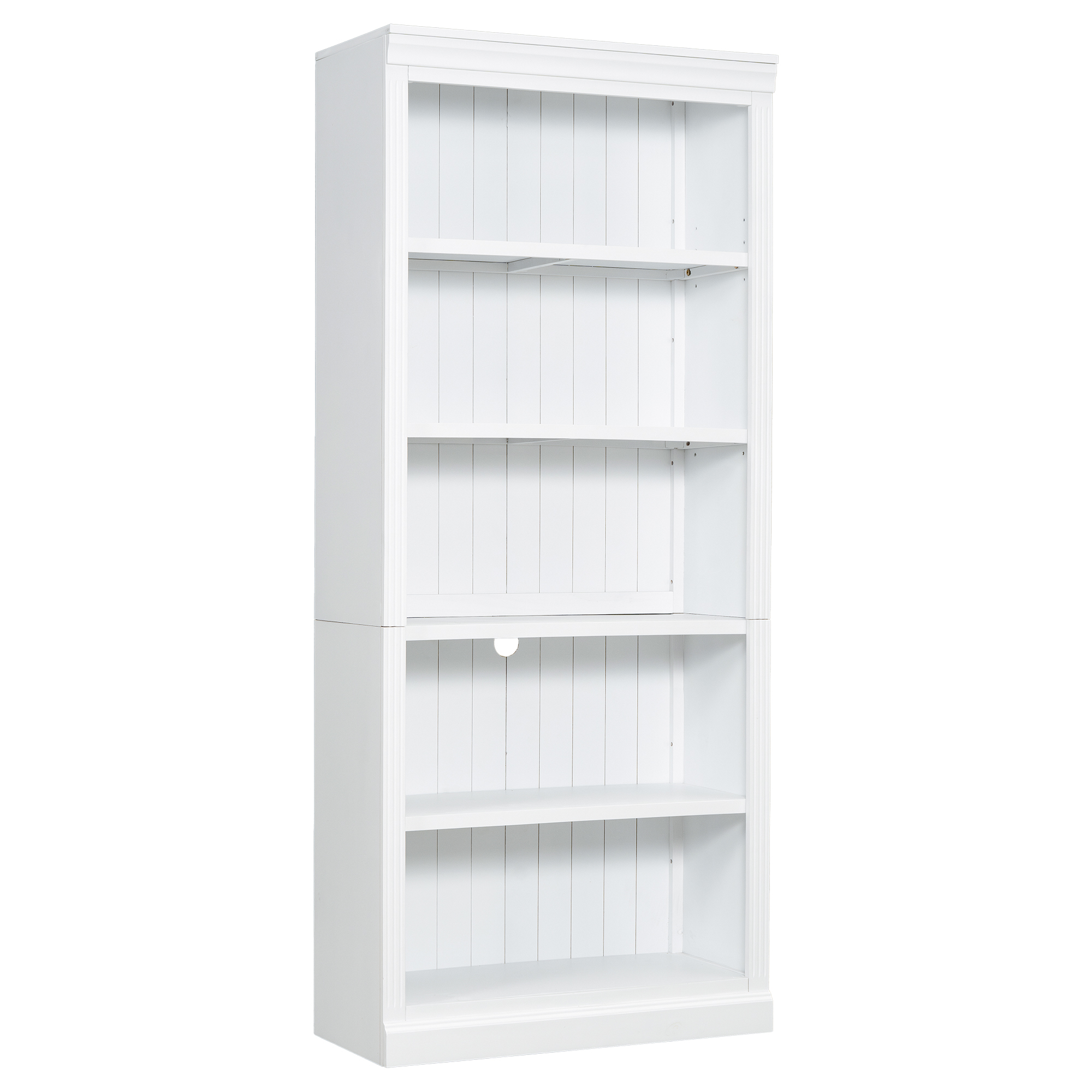 Bookcase 5-Tier Wood White