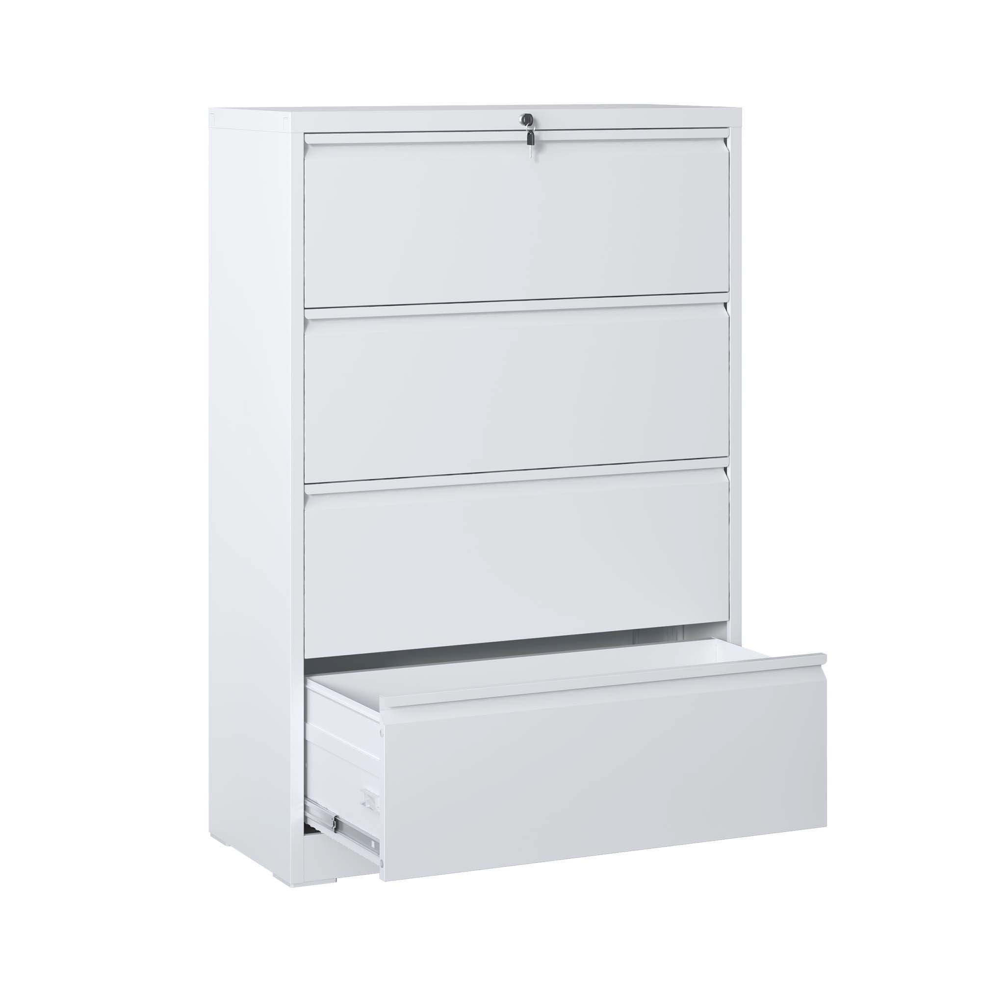 Lateral File Cabinet 4 Drawer Metal
