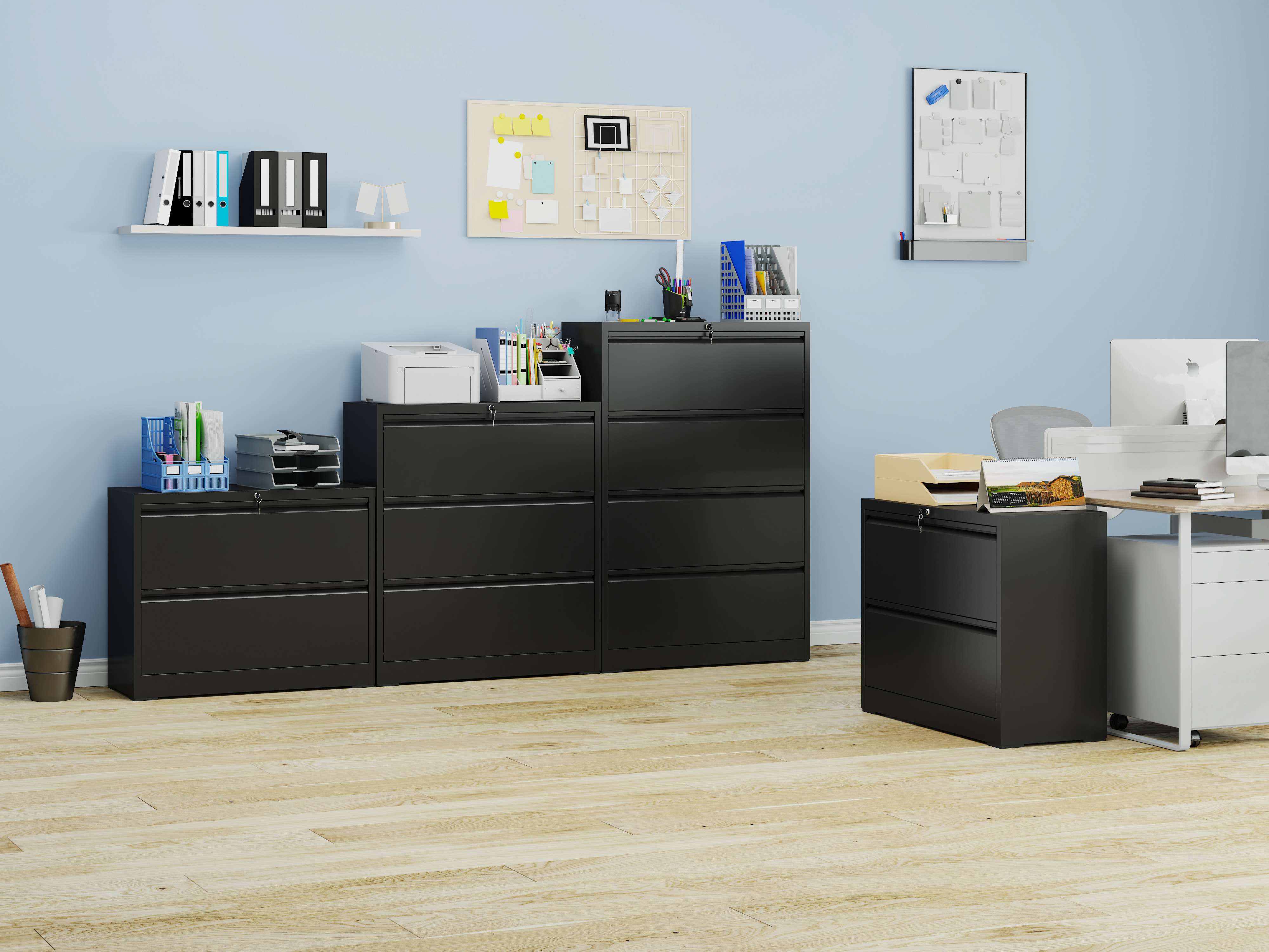 Lateral File Cabinet 4 Drawer Metal