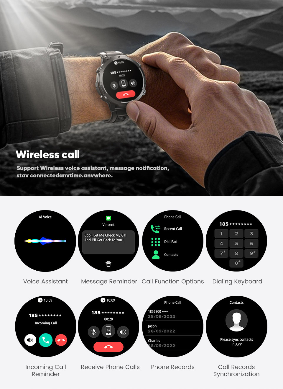 X3 High-Definition Bluetooth Smartwatch