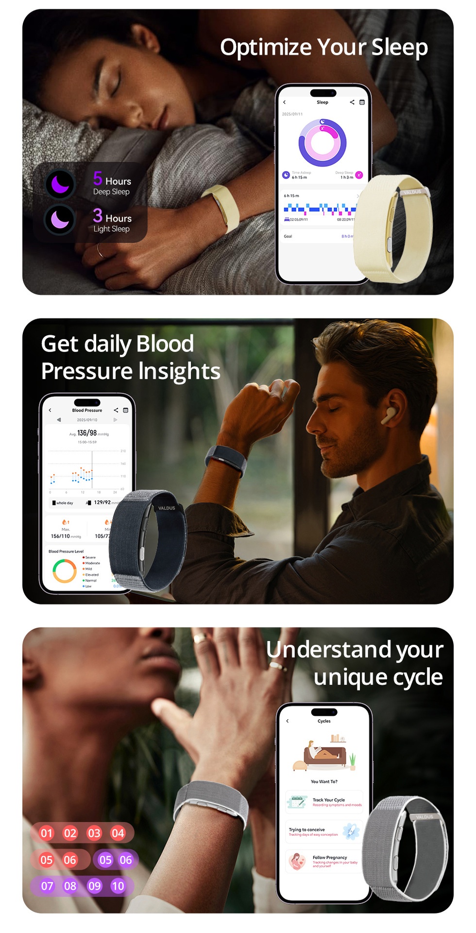 VITRO Smartwatch, Screenless ECG Monitoring
