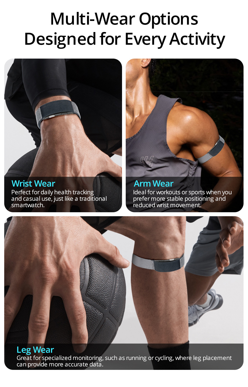 VITRO Smartwatch, Screenless ECG Monitoring
