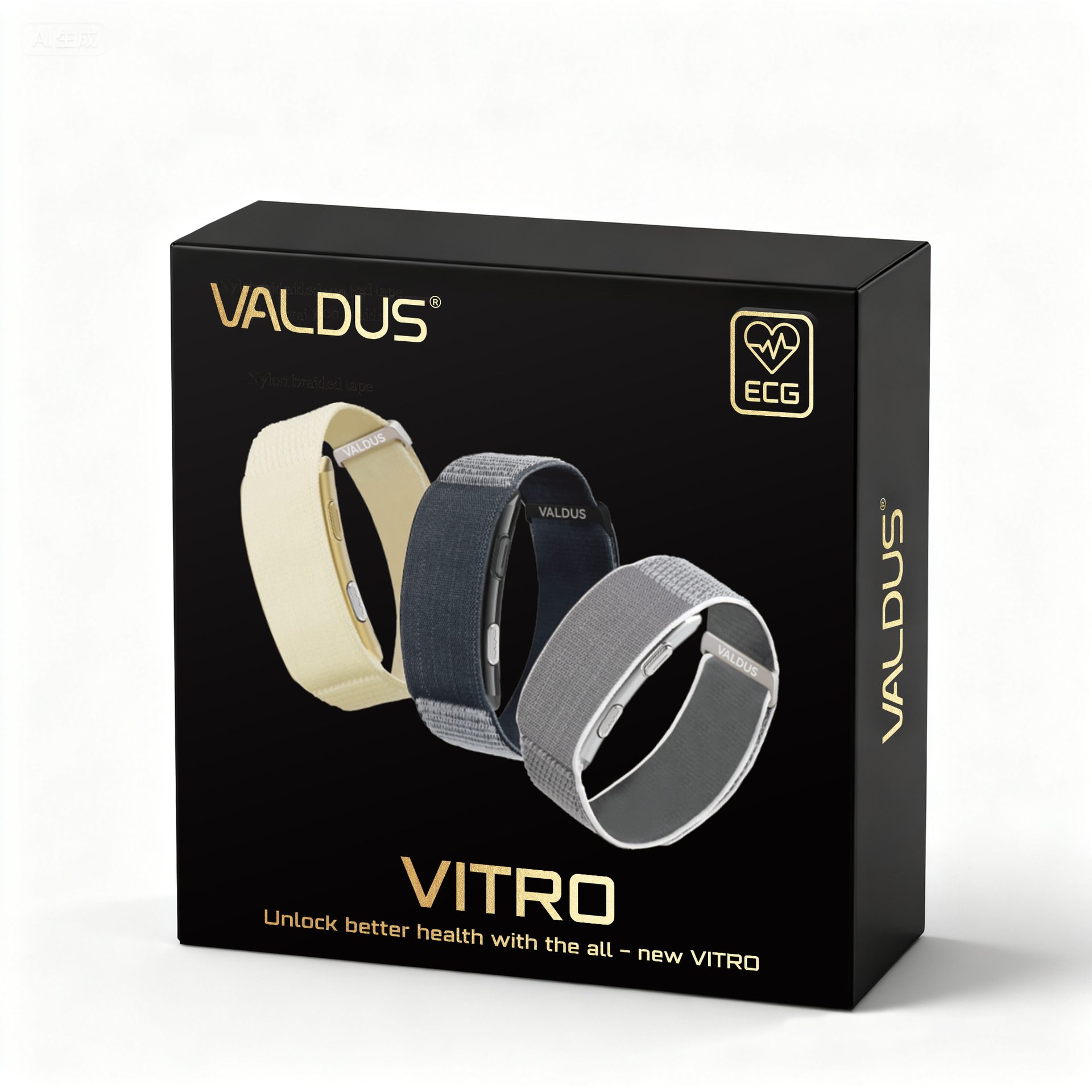 VITRO Smartwatch, Screenless ECG Monitoring