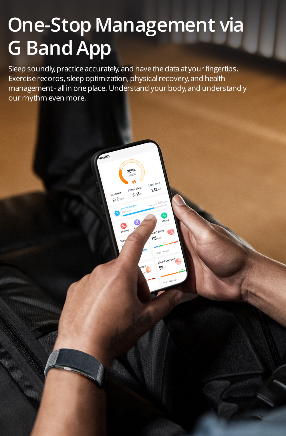 VITRO Smartwatch, Screenless ECG Monitoring