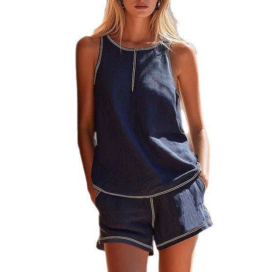 Sleeveless Tank Top Set