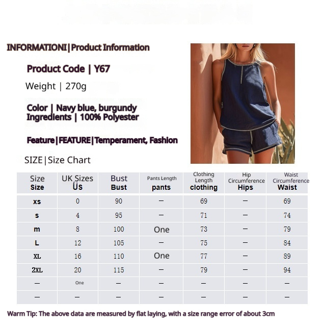 Sleeveless Tank Top Set