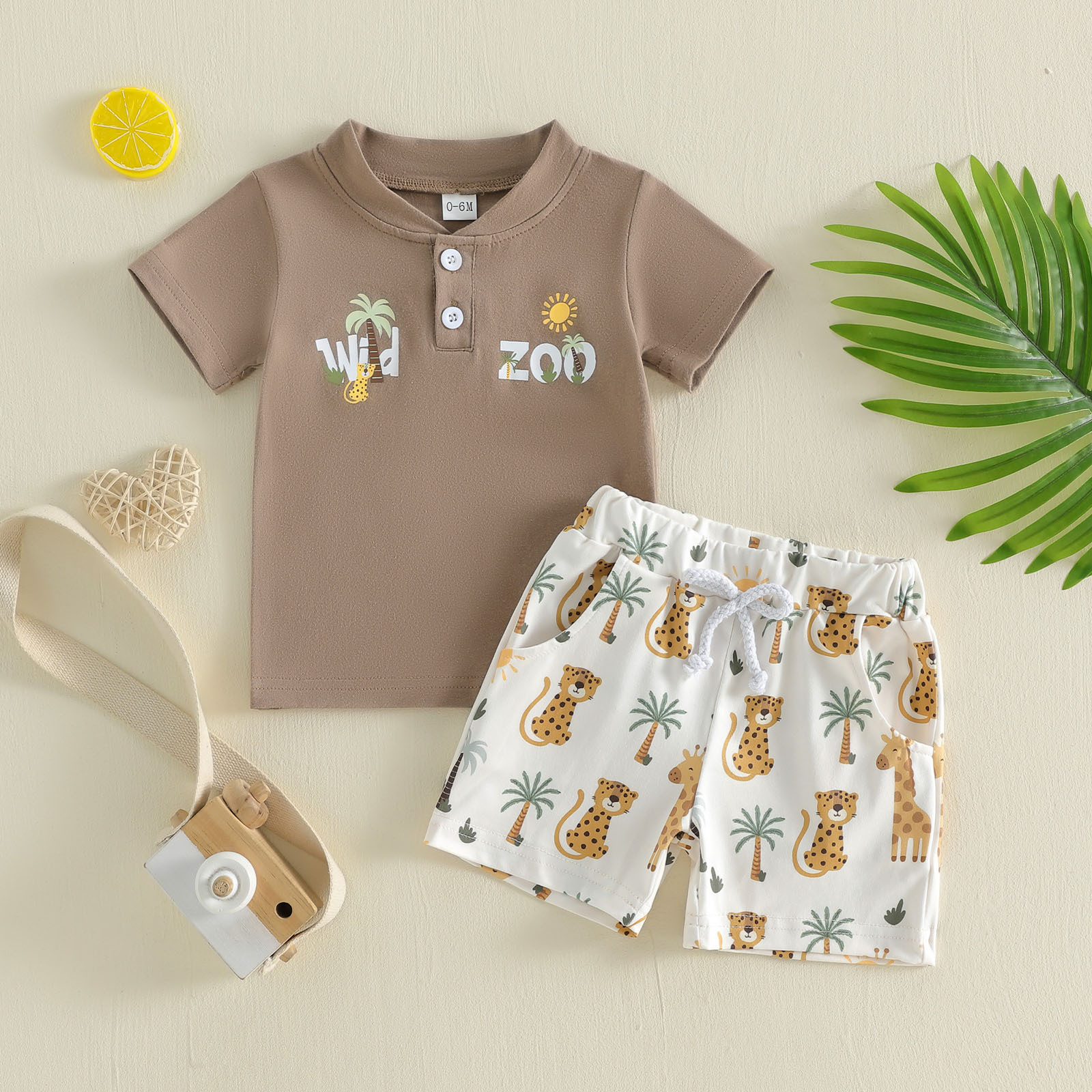 Polo T-shirt Shorts Set